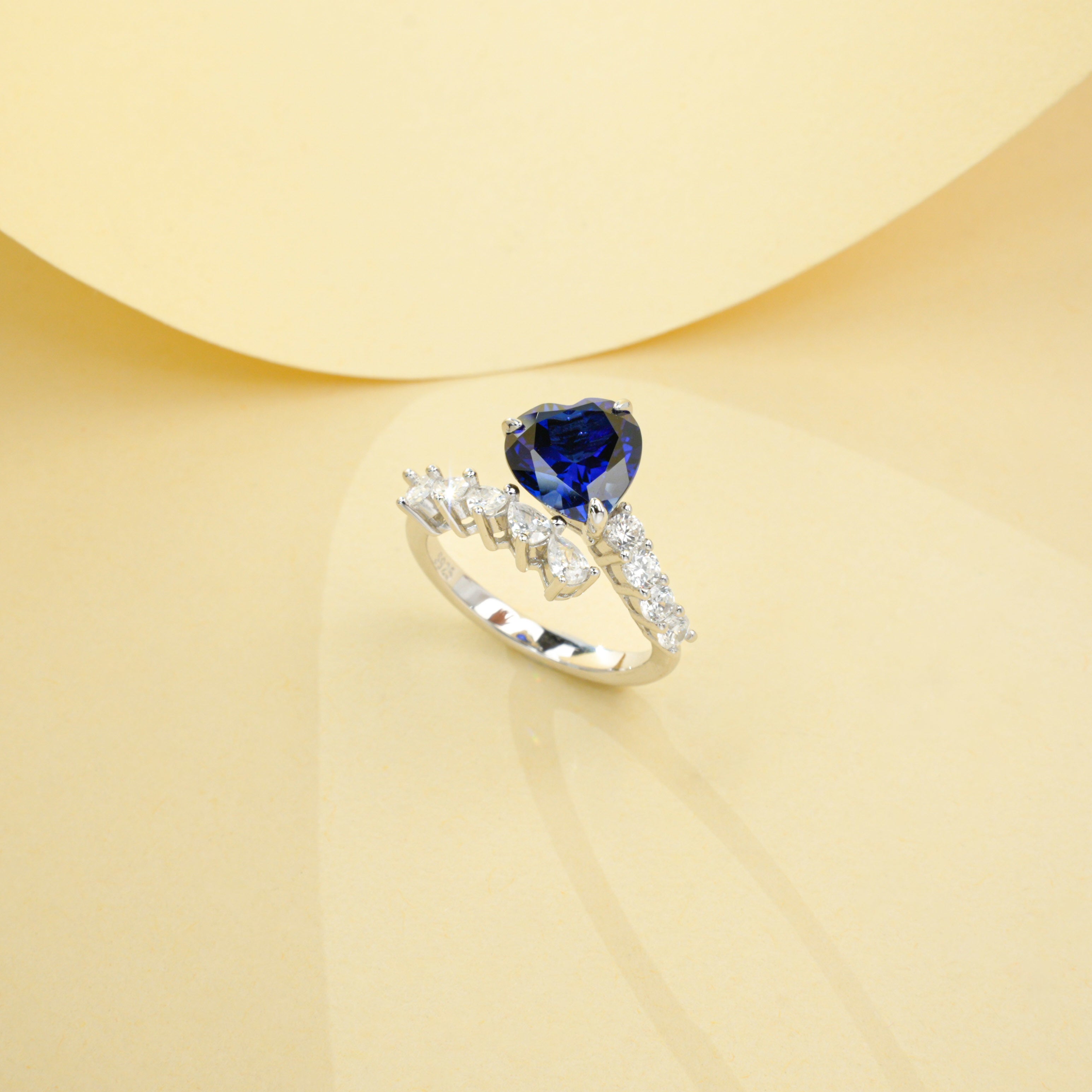 Lab-Grown Sapphire - Enchanted Starburst Ring