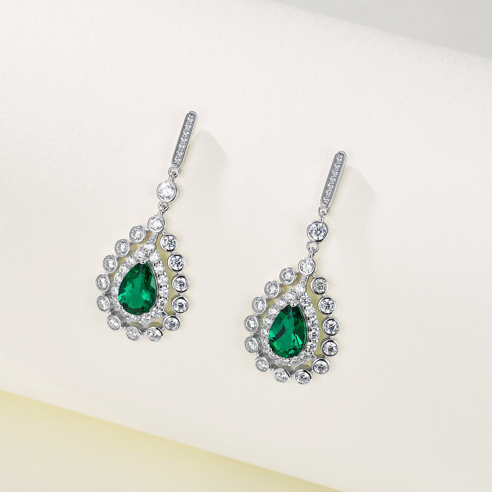 Cultivating Padparadscha - Exquisite Teardrop Earrings