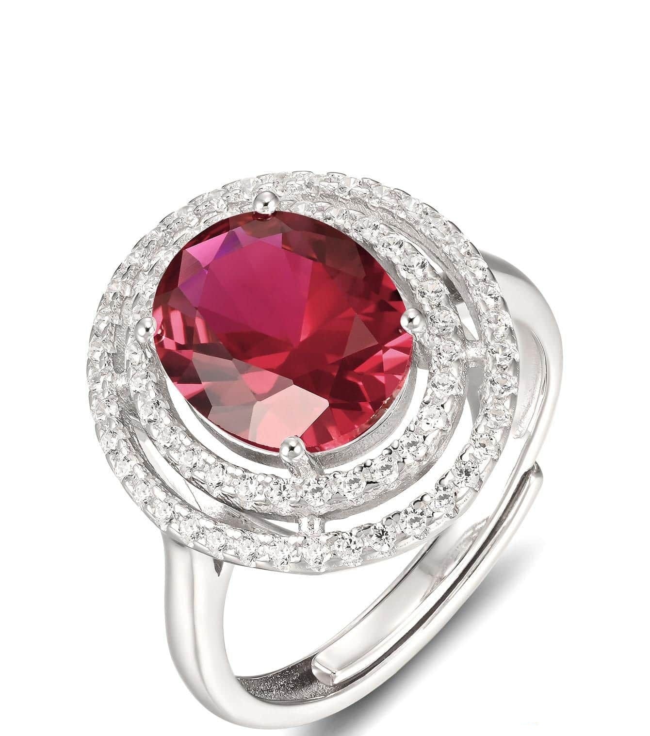 Lab-Grown Emerald - Emerald Halo Double-Halo Oval Diamond Ring