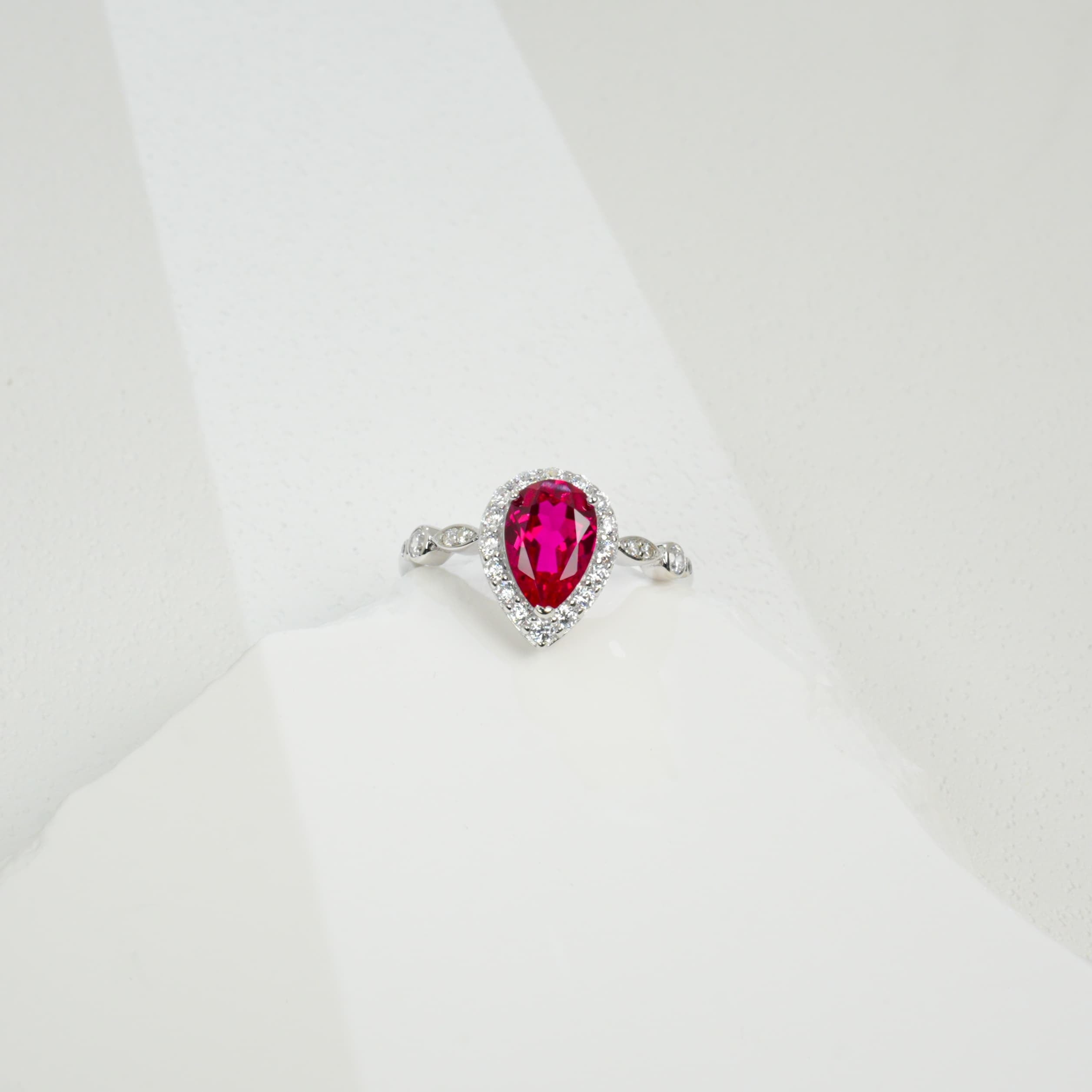 Lab-Grown Emerald - Dewy Emerald Diamond Halo Soft Charm Ring