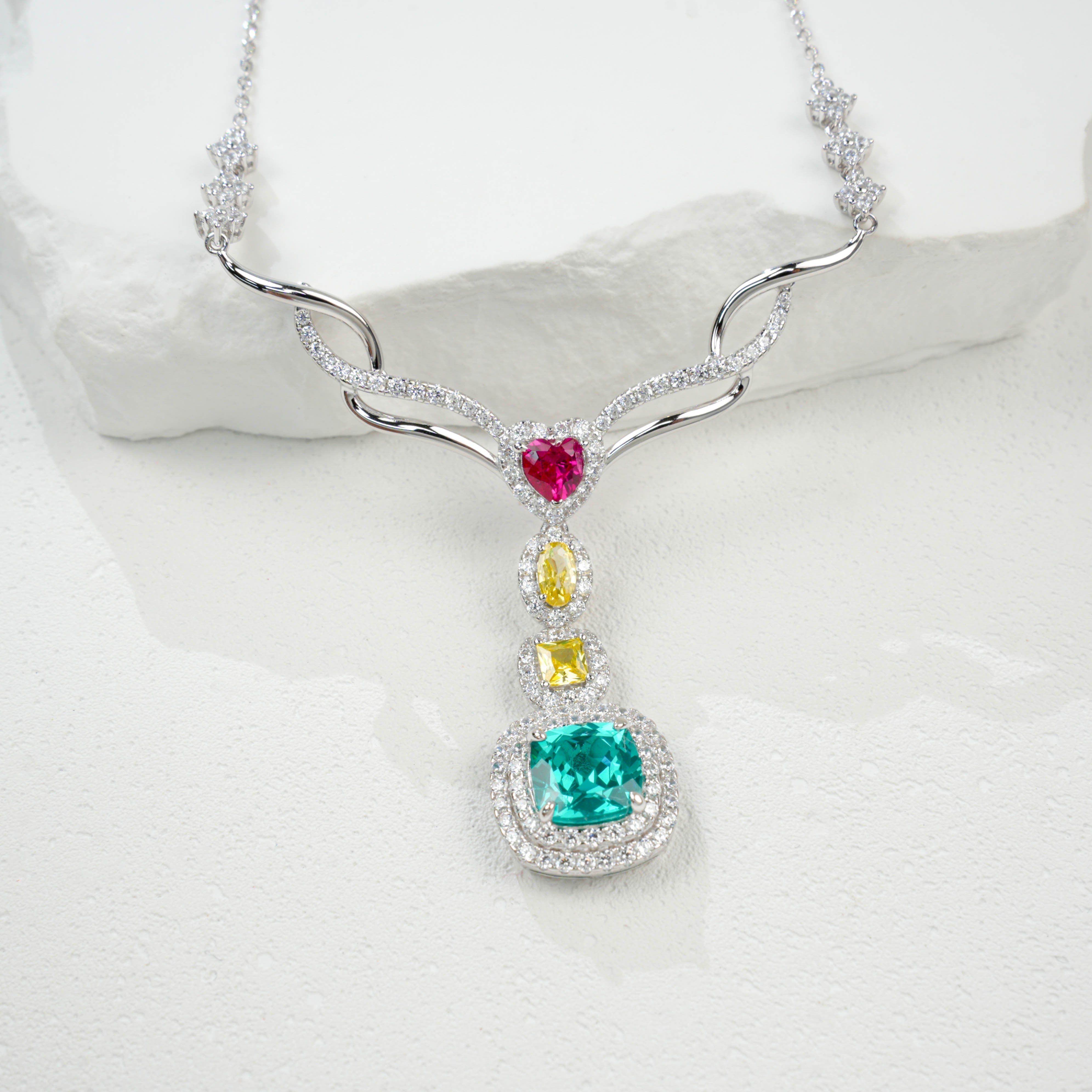 Paraiba Tourmaline Drop Necklace