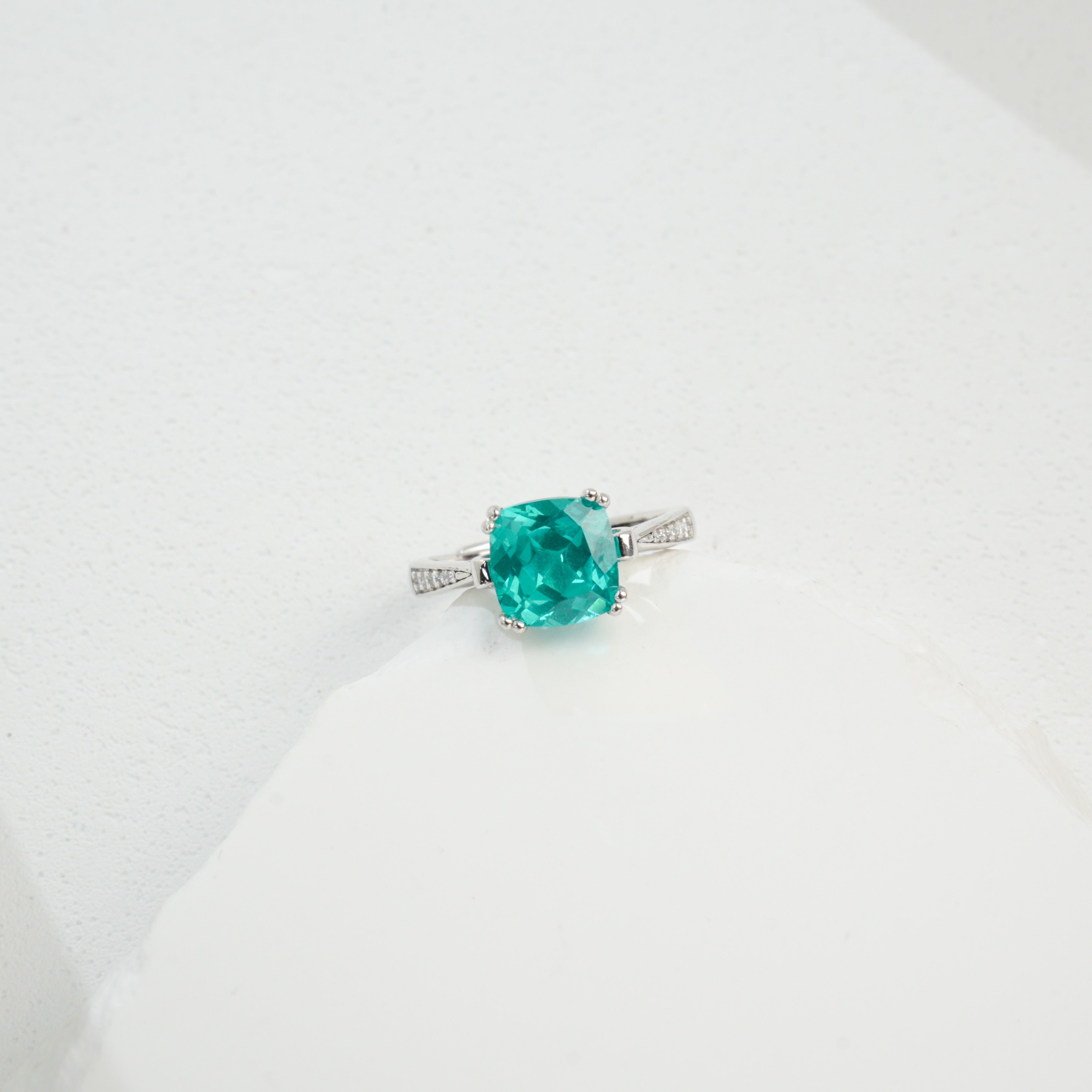 Square Paraiba Ring