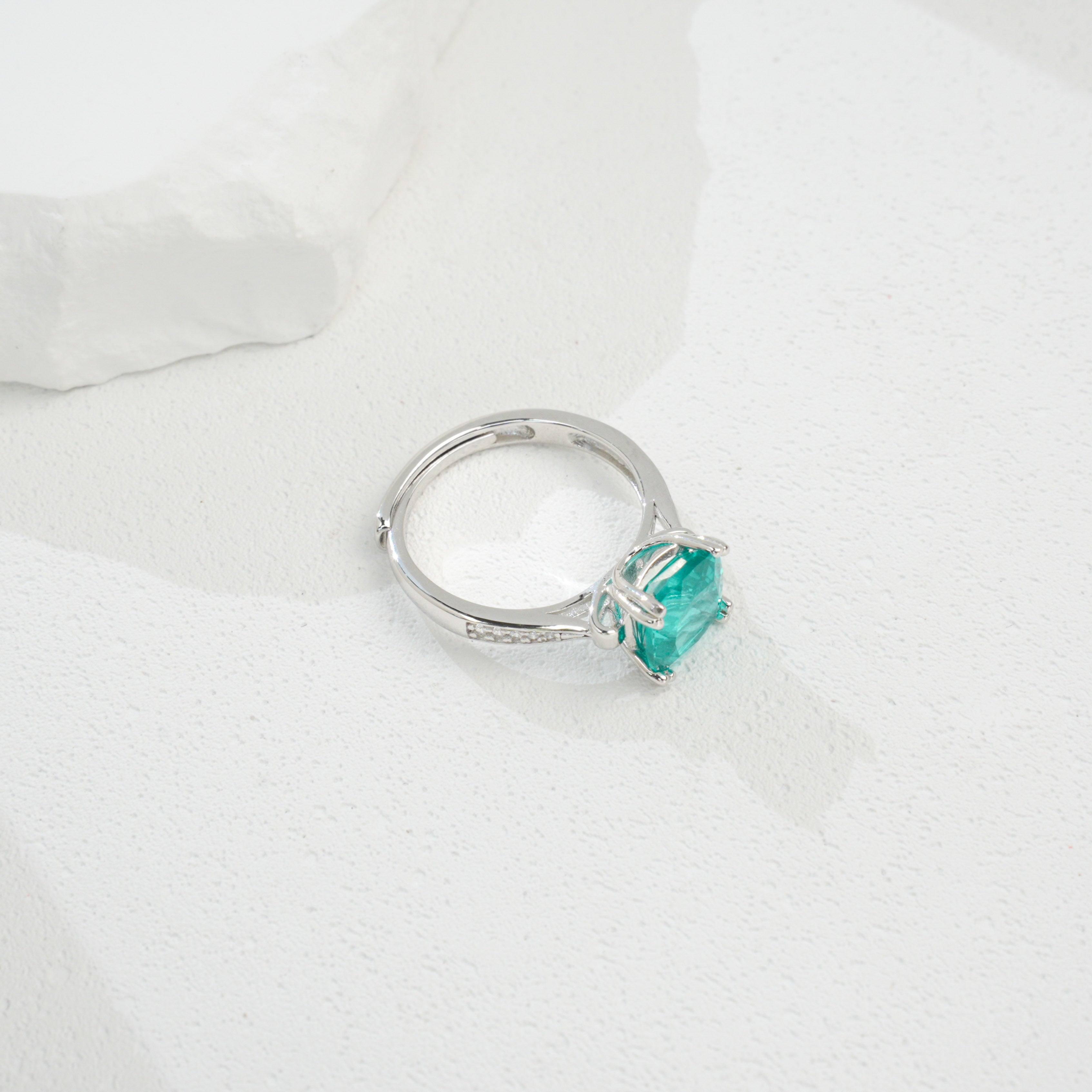 Square Paraiba Ring