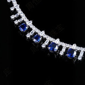Elegant Sapphire Choker Necklace