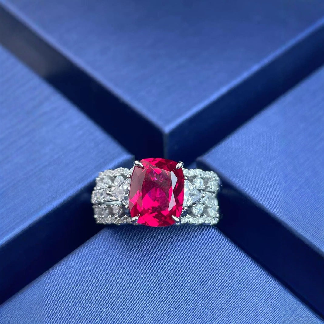 Ruby Cocktail Ring Set