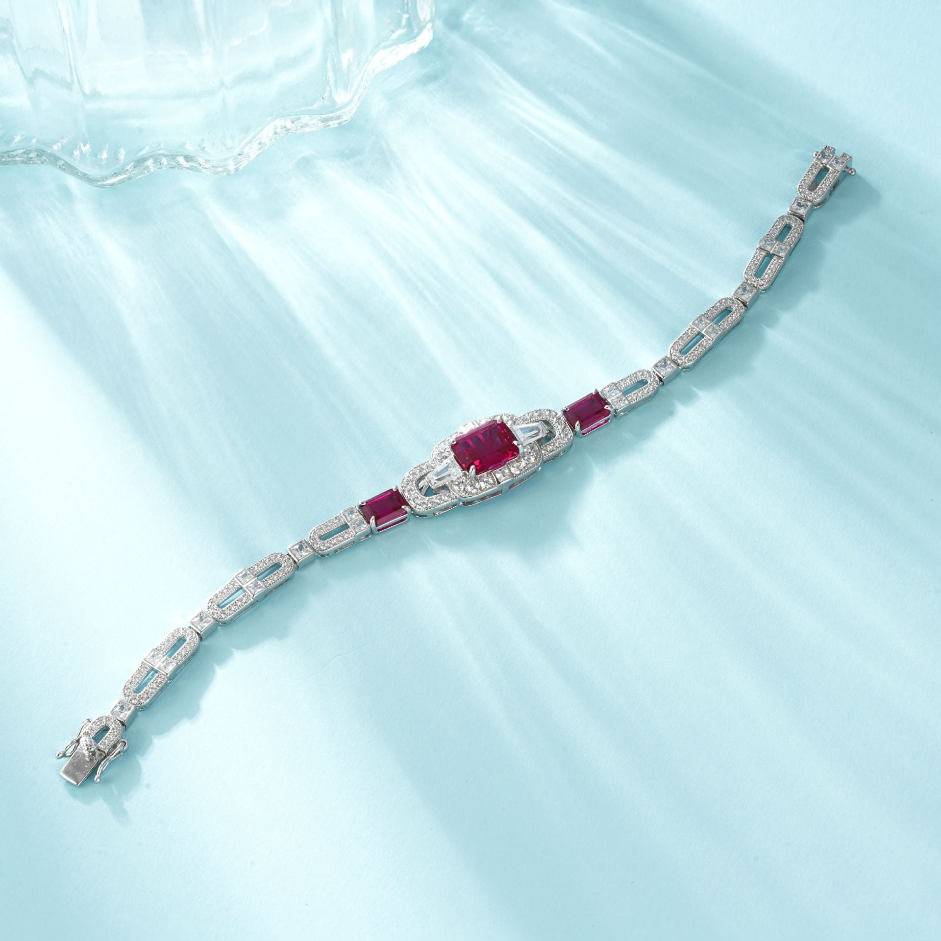 Vintage Ruby & Diamond Bracelet