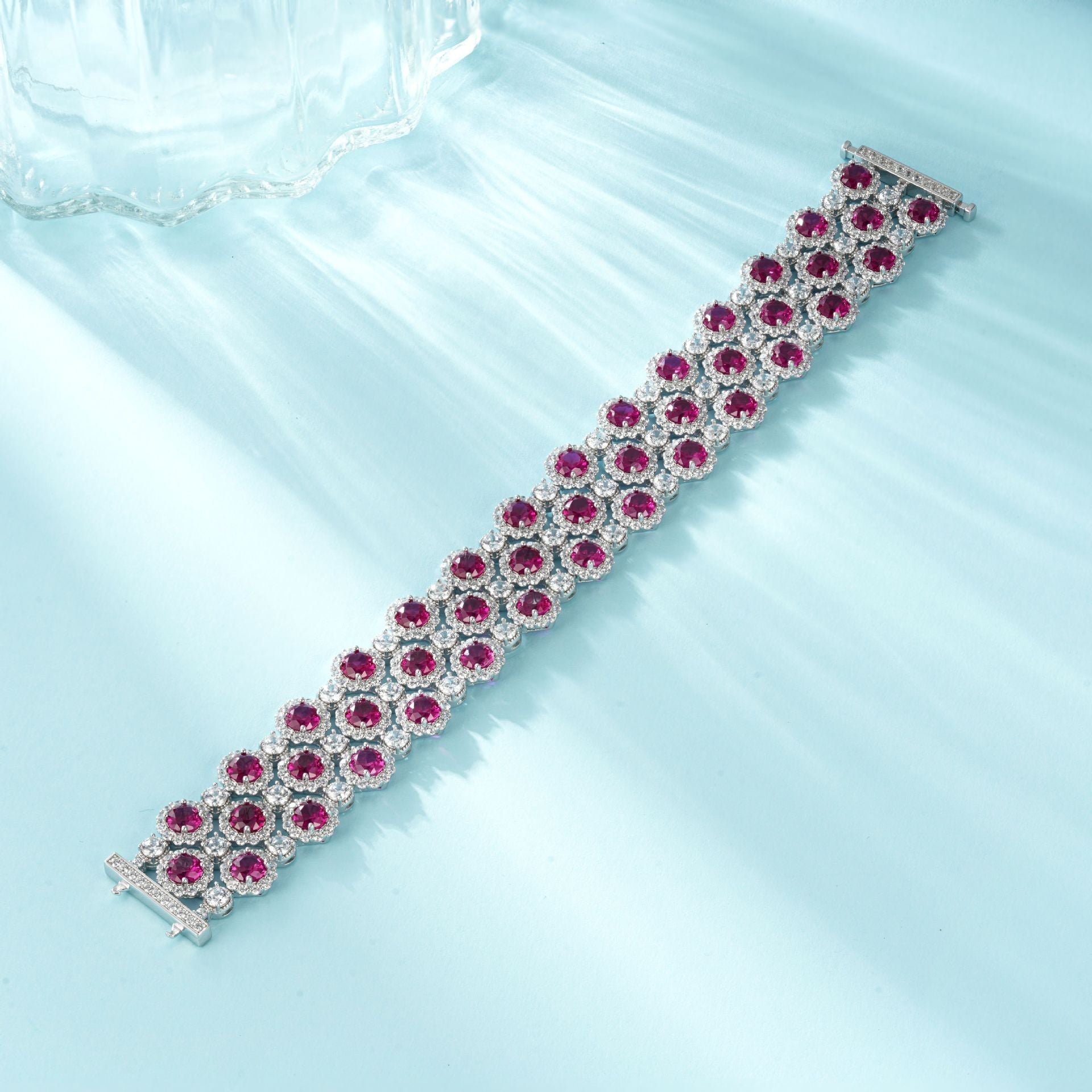 Statement Ruby & Diamond Bracelet