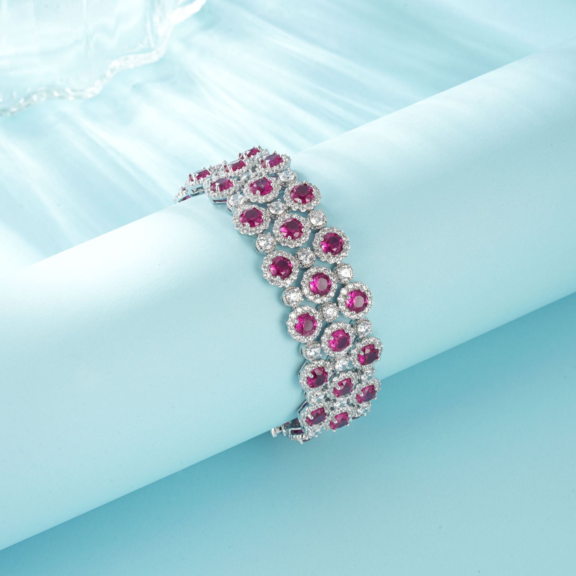 Statement Ruby & Diamond Bracelet
