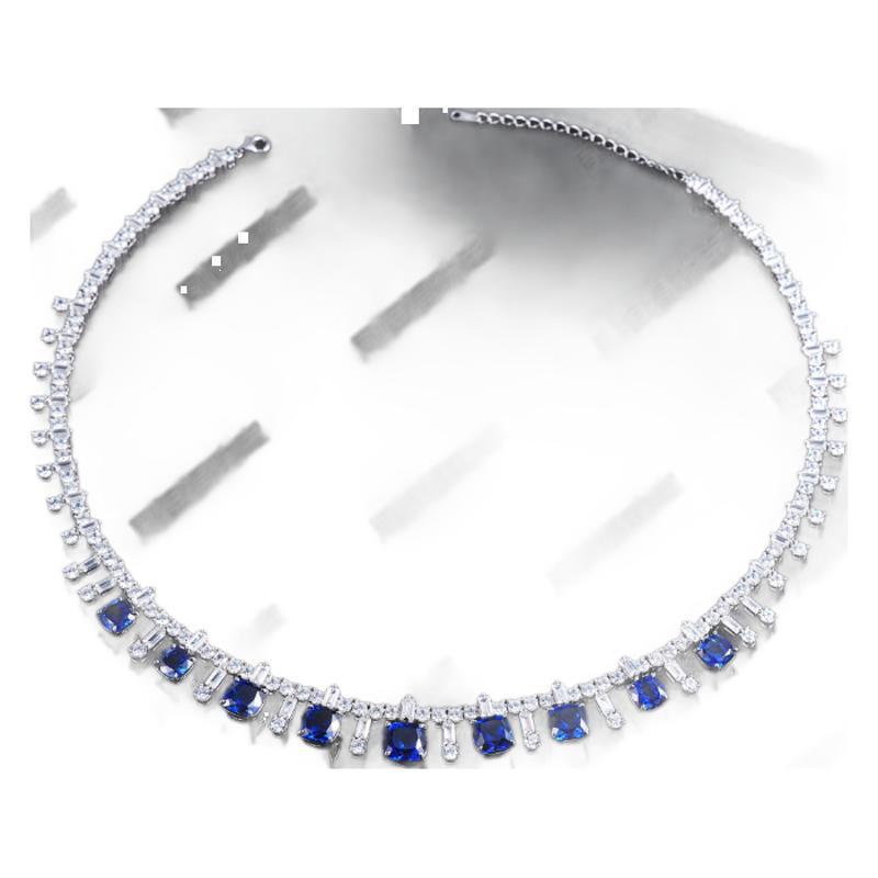 Elegant Sapphire Choker Necklace